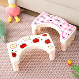 Maxbell Bathroom Toilet Stool Compact Footrest Foot Stool for Under Desk Home Office Bow