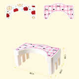 Maxbell Bathroom Toilet Stool Compact Footrest Foot Stool for Under Desk Home Office Bow