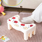 Maxbell Bathroom Toilet Stool Compact Footrest Foot Stool for Under Desk Home Office Bow