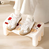 Maxbell Bathroom Toilet Stool Compact Footrest Foot Stool for Under Desk Home Office Bow