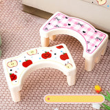 Maxbell Bathroom Toilet Stool Compact Footrest Foot Stool for Under Desk Home Office Bow