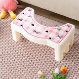 Maxbell Bathroom Toilet Stool Compact Footrest Foot Stool for Under Desk Home Office Bow