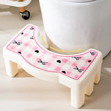Maxbell Bathroom Toilet Stool Compact Footrest Foot Stool for Under Desk Home Office Bow