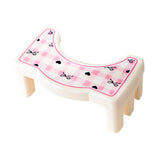 Maxbell Bathroom Toilet Stool Compact Footrest Foot Stool for Under Desk Home Office Bow
