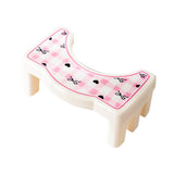 Maxbell Bathroom Toilet Stool Compact Footrest Foot Stool for Under Desk Home Office Bow