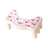 Maxbell Bathroom Toilet Stool Compact Footrest Foot Stool for Under Desk Home Office Bow
