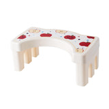 Maxbell Bathroom Toilet Stool Compact Footrest Foot Stool for Under Desk Home Office Bow