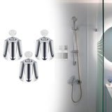 Maxbell 3 Pieces Shower Knobs Components Bathtub Faucets for Dorm Bathroom Household Silver