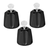 Maxbell 3 Pieces Shower Knobs Components Bathtub Faucets for Dorm Bathroom Household Black