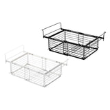 Maxbell Hanging Chest Freezer Basket Carbon Steel Storage Rack for Kitchen Farmhouse Black