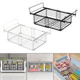 Maxbell Hanging Chest Freezer Basket Carbon Steel Storage Rack for Kitchen Farmhouse Black