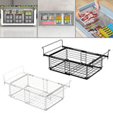 Maxbell Hanging Chest Freezer Basket Carbon Steel Storage Rack for Kitchen Farmhouse Black
