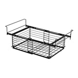Maxbell Hanging Chest Freezer Basket Carbon Steel Storage Rack for Kitchen Farmhouse Black