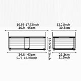 Maxbell Freezer Organizer Bin Carbon Steel Storage Rack for Kitchen Black