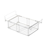 Maxbell Hanging Chest Freezer Basket Carbon Steel Storage Rack for Kitchen Farmhouse White