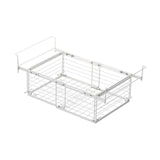 Maxbell Hanging Chest Freezer Basket Carbon Steel Storage Rack for Kitchen Farmhouse White