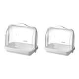 Maxbell Bread Storage Box Transparent Dessert Holder for Bedroom Living Room Large