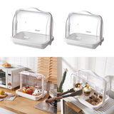 Maxbell Bread Storage Box Transparent Dessert Holder for Bedroom Living Room Large