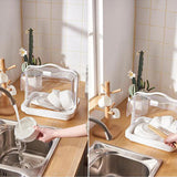 Maxbell Bread Storage Box Transparent Dessert Holder for Bedroom Living Room Large