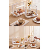 Maxbell Bread Storage Box Transparent Dessert Holder for Bedroom Living Room Large