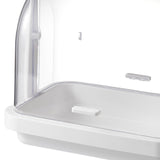 Maxbell Bread Storage Box Transparent Dessert Holder for Bedroom Living Room Small