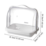 Maxbell Bread Storage Box Transparent Dessert Holder for Bedroom Living Room Small