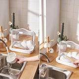 Maxbell Bread Storage Box Transparent Dessert Holder for Bedroom Living Room Small