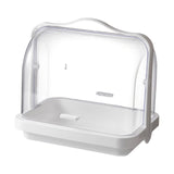 Maxbell Bread Storage Box Transparent Dessert Holder for Bedroom Living Room Small