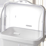 Maxbell Bread Storage Box Transparent Dessert Holder for Bedroom Living Room Small