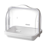 Maxbell Bread Storage Box Transparent Dessert Holder for Bedroom Living Room Small