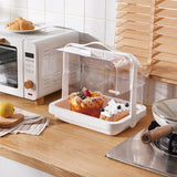 Maxbell Bread Storage Box Transparent Dessert Holder for Bedroom Living Room Small