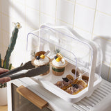 Maxbell Bread Storage Box Transparent Dessert Holder for Bedroom Living Room Small