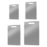 Maxbell Stainless Steel Cutting Board Plate for Meat Fruit Vegetables Camping Indoor 23cmx34cm