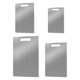 Maxbell Stainless Steel Cutting Board Plate for Meat Fruit Vegetables Camping Indoor 23cmx34cm