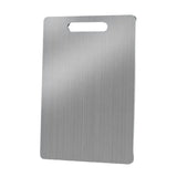 Maxbell Stainless Steel Cutting Board Plate for Meat Fruit Vegetables Camping Indoor 23cmx34cm