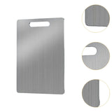 Maxbell Stainless Steel Cutting Board Plate for Meat Fruit Vegetables Camping Indoor 28cmx39cm