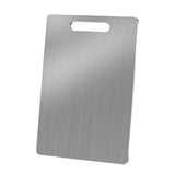 Maxbell Stainless Steel Cutting Board Plate for Meat Fruit Vegetables Camping Indoor 28cmx39cm