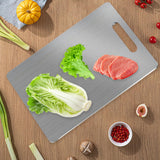 Maxbell Stainless Steel Cutting Board Plate for Meat Fruit Vegetables Camping Indoor 30cmx46cm