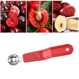 Maxbell Strawberry Huller Vegetable Stem Hulling for Restaurant Home Dining red