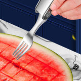 Maxbell 2 in 1 Watermelon Fork Slicer Fruit Cutter Tools for Family Gathering Picnic