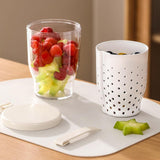Maxbell Fruit Salad Storage Cup Portable Reusable Fruit Cup for Travel Lunch Cereal