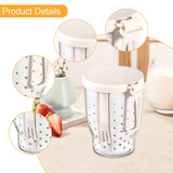 Maxbell Fruit Salad Storage Cup Portable Reusable Fruit Cup for Travel Lunch Cereal