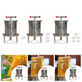Maxbell Honey Press Machine Sturdy Manual Fruit Wine Press for Grape Olive Oil Juice 1  Filtration Mesh