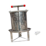 Maxbell Honey Press Machine Sturdy Manual Fruit Wine Press for Grape Olive Oil Juice 1  Filtration Mesh