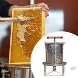 Maxbell Honey Press Machine Sturdy Manual Fruit Wine Press for Grape Olive Oil Juice 1  Filtration Mesh