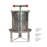 Maxbell Honey Press Machine Sturdy Manual Fruit Wine Press for Grape Olive Oil Juice 3 Filtration Meshes