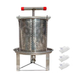Maxbell Honey Press Machine Sturdy Manual Fruit Wine Press for Grape Olive Oil Juice 3 Filtration Meshes