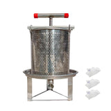 Maxbell Honey Press Machine Sturdy Manual Fruit Wine Press for Grape Olive Oil Juice 3 Filtration Meshes