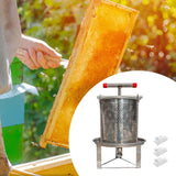 Maxbell Honey Press Machine Sturdy Manual Fruit Wine Press for Grape Olive Oil Juice 3 Filtration Meshes