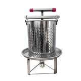 Maxbell Honey Press Machine Sturdy Manual Fruit Wine Press for Grape Olive Oil Juice 3 Filtration Meshes